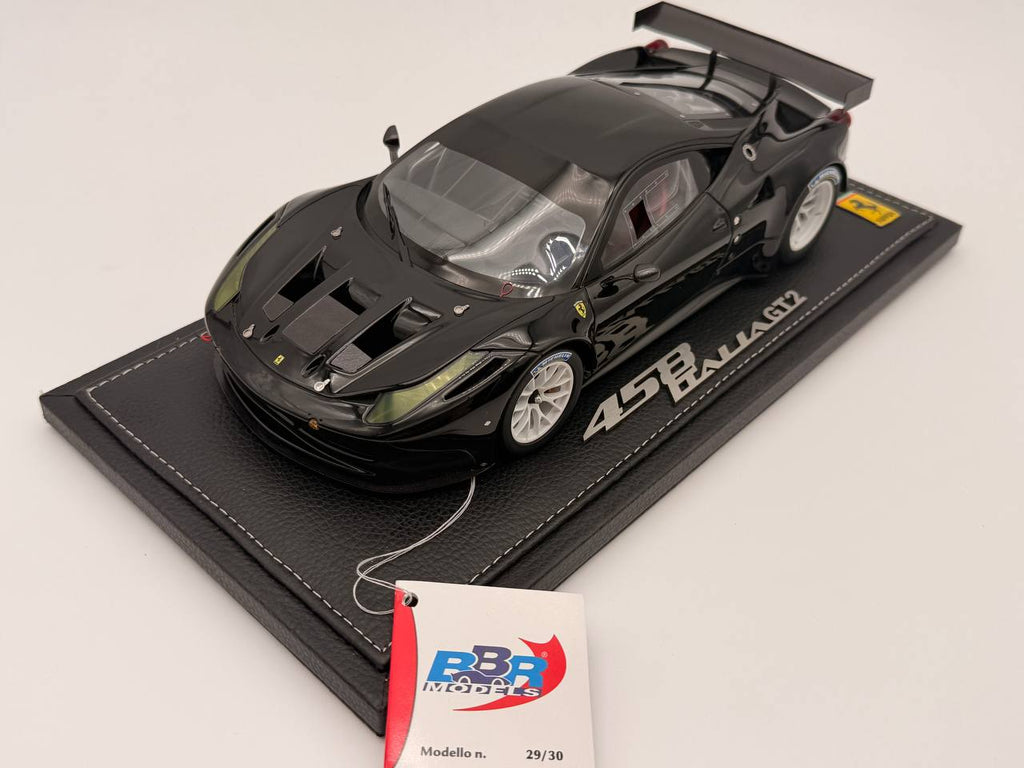 Ferrari 458 Italia GT2 Race Version 2011 Black 1250 Limited 30 pcs 1/18 BBR