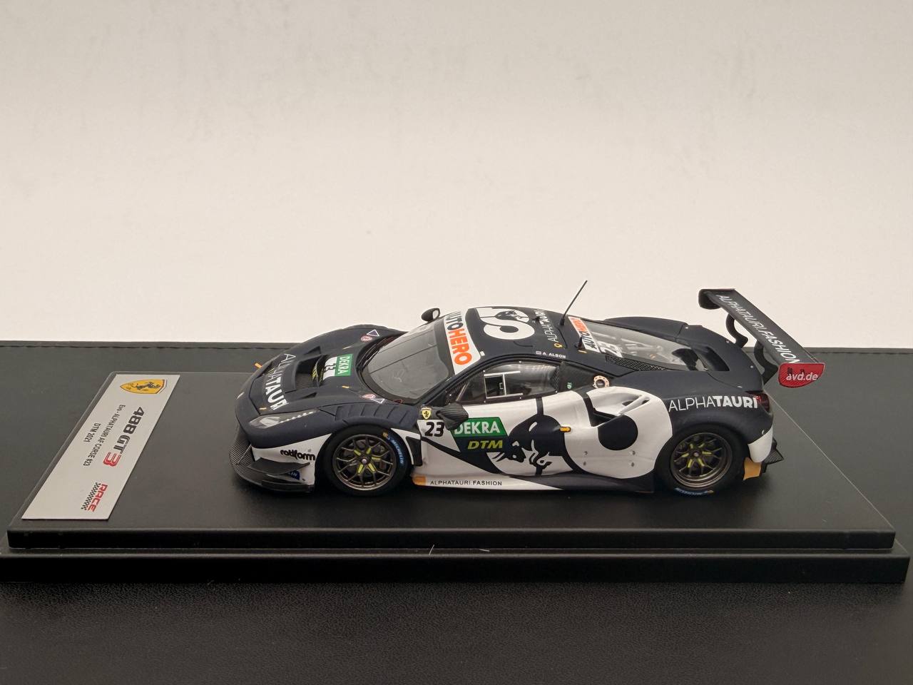 Looksmart 1/43 Ferrari 488 GT3 EVO #23 AlphaTauri AF Corse 2021 DTM 6th Place A.