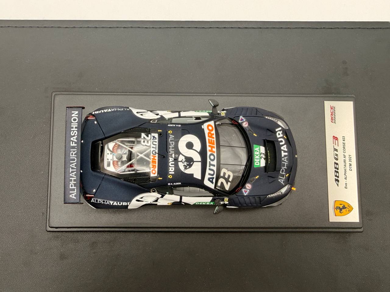 Looksmart 1/43 Ferrari 488 GT3 EVO #23 AlphaTauri AF Corse 2021 DTM 6th Place A.