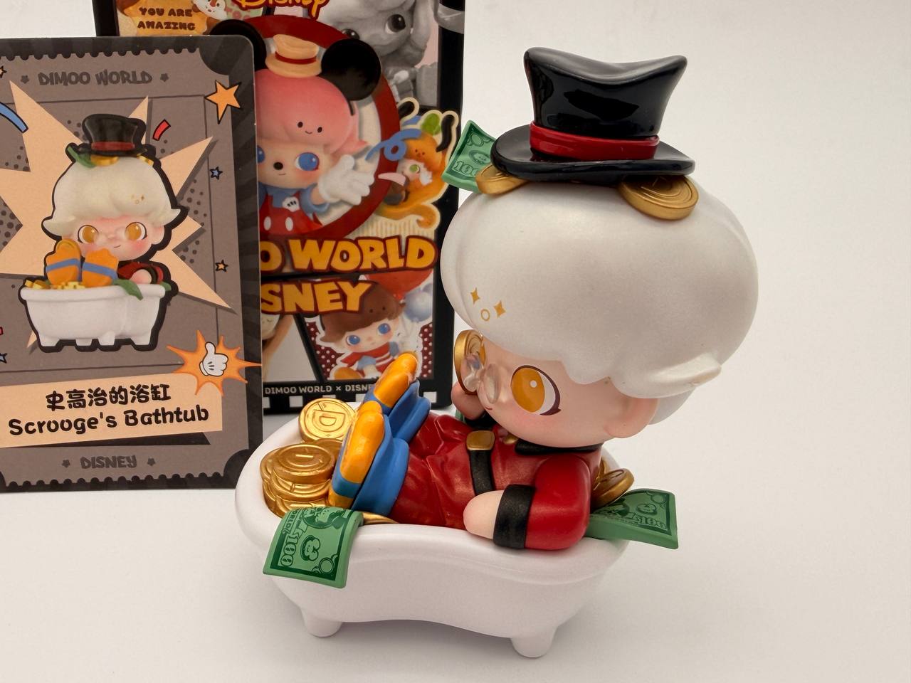Pop Mart Disney Dimoo World Mini Figure Scrooge's Bathtub