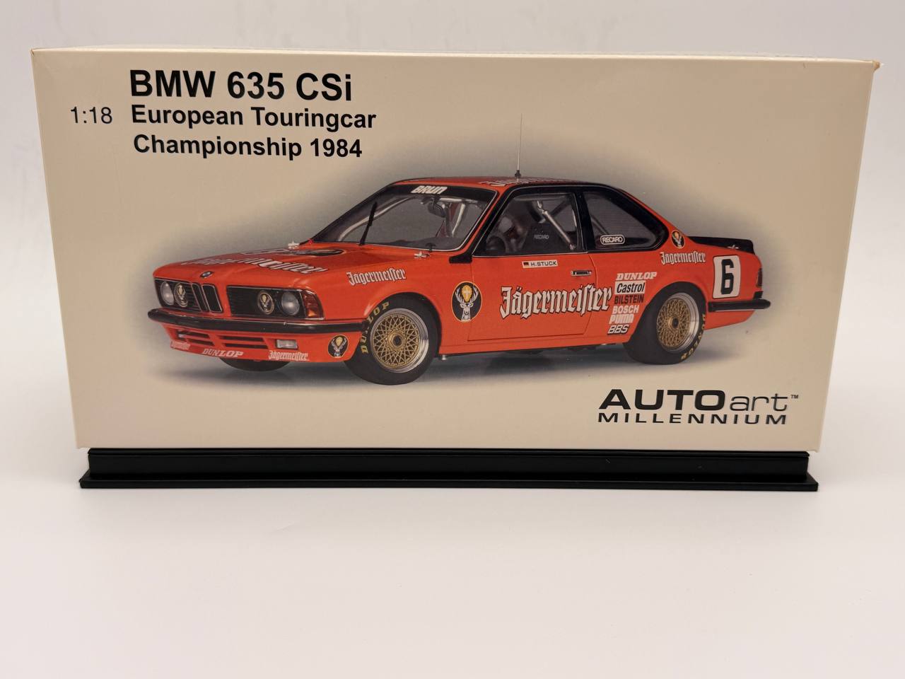 AUTOart 1/18 BMW 635CSi E24 Model Car 1984 European Touring Car Championship