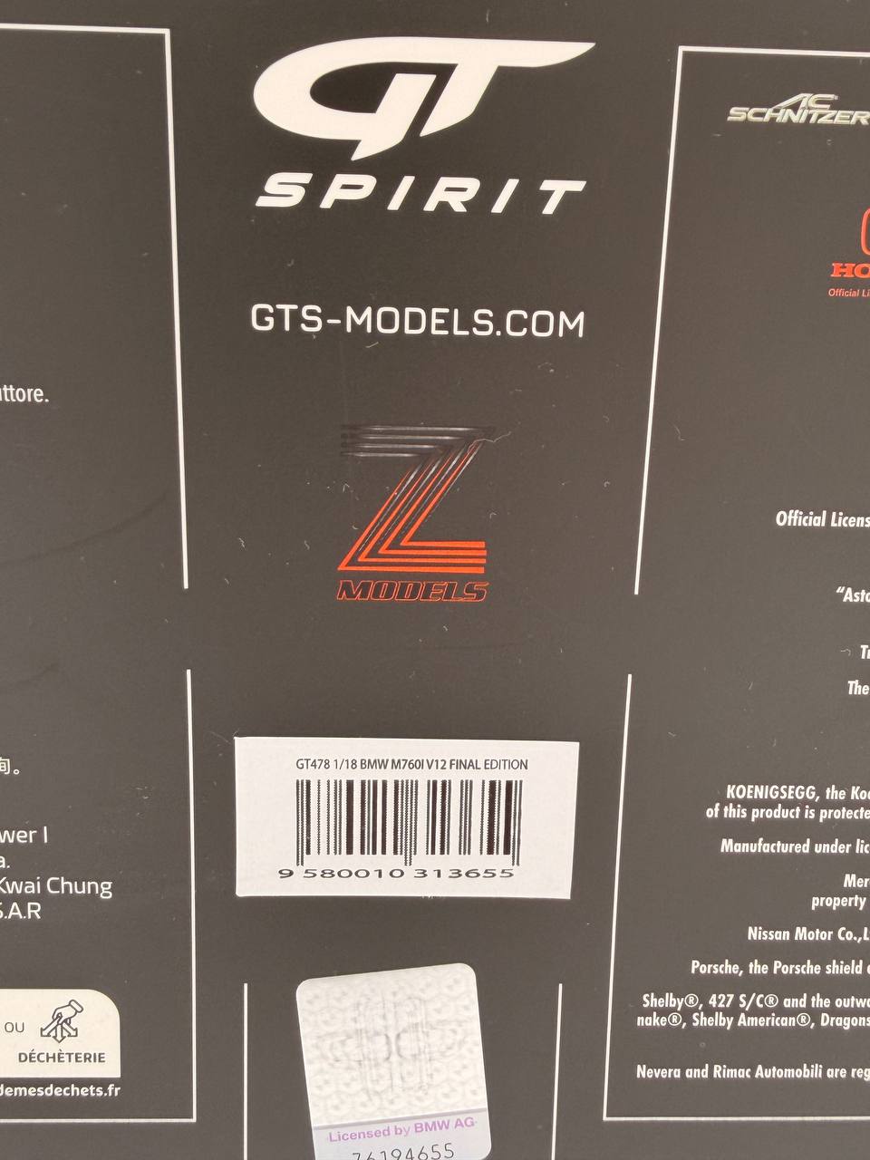 GT Spirit 1:18 BMW M760Li (G12) Final Edition in Donington Grey Metallic (GT478)
