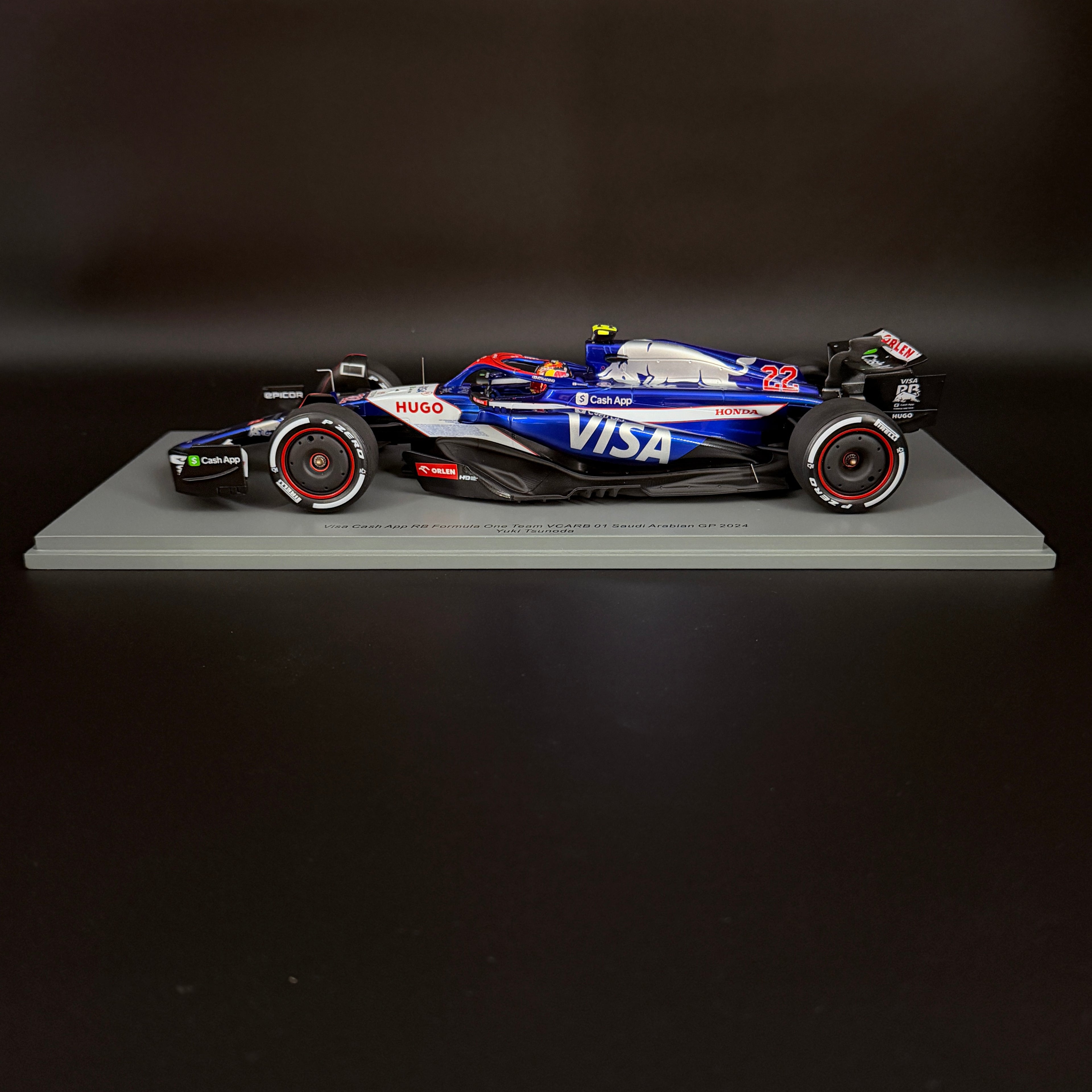 Visa Cash App RB VCARB 01 #22 – Großer Preis von Saudi-Arabien 2024 (Yuki Tsunoda) Limited Edition Maßstab 1:18