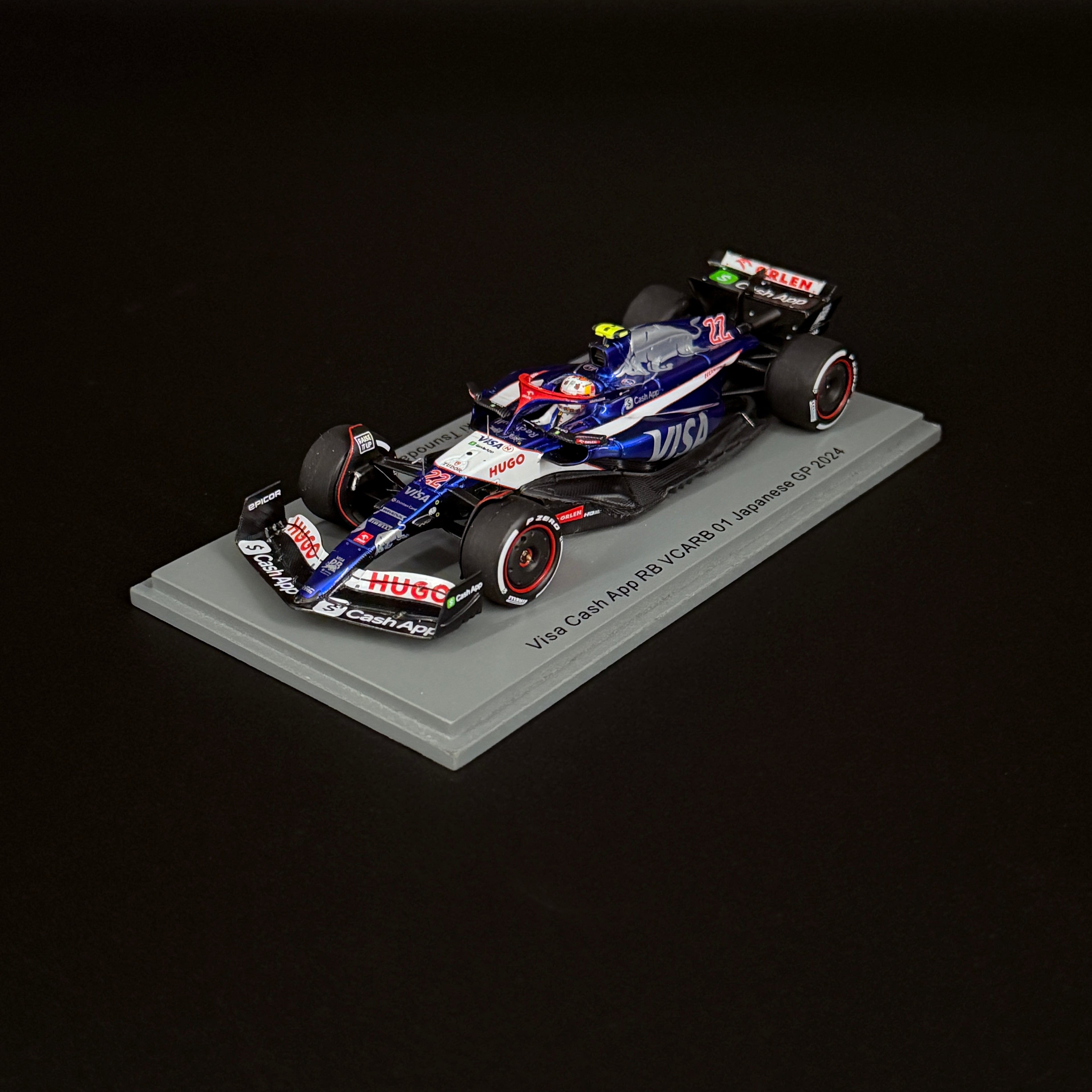 Visa Cash App RB VCARB 01 #22 – Großer Preis von Japan 2024 (Yuki Tsunoda) Limited Edition Maßstab 1:43