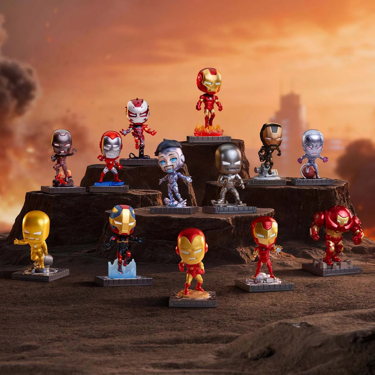Marvel Iron Man: Eine Reise durch die Rüstungen Sammelfiguren Blindbox