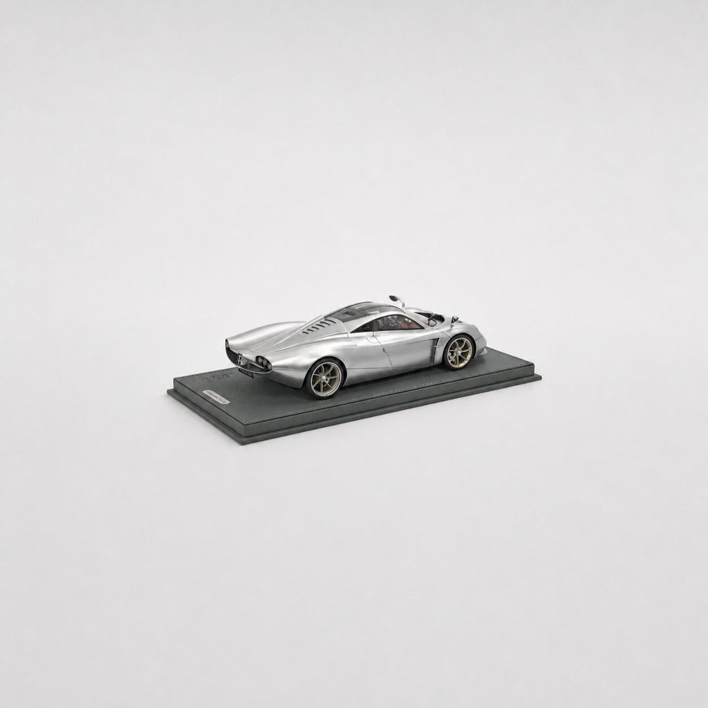 Pagani Huayra Codalunga – Grigio Montecarlo Semi Mate Edición Limitada (100 pzas) con Vitrina Escala 1:18 de BBR Models
