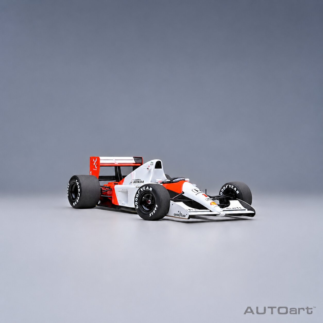 McLaren Honda MP4/6 #1 1991 – Ayrton Senna World Champion (Includes Marlboro Decals) 1:18 Scale – AUTOart – view 2