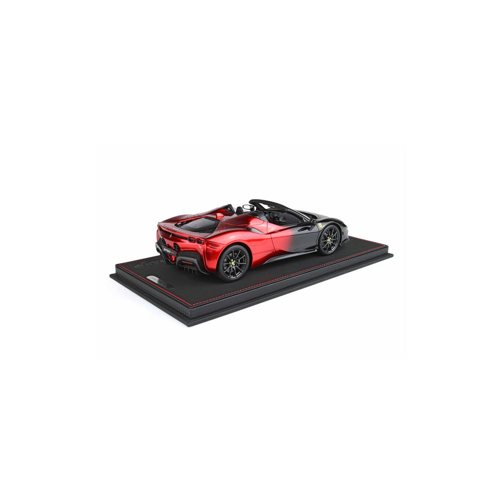 Ferrari SF90 Spider – Rosso Magma Edición Limitada (90 unidades) con Vitrina Escala 1:18 de BBR Models