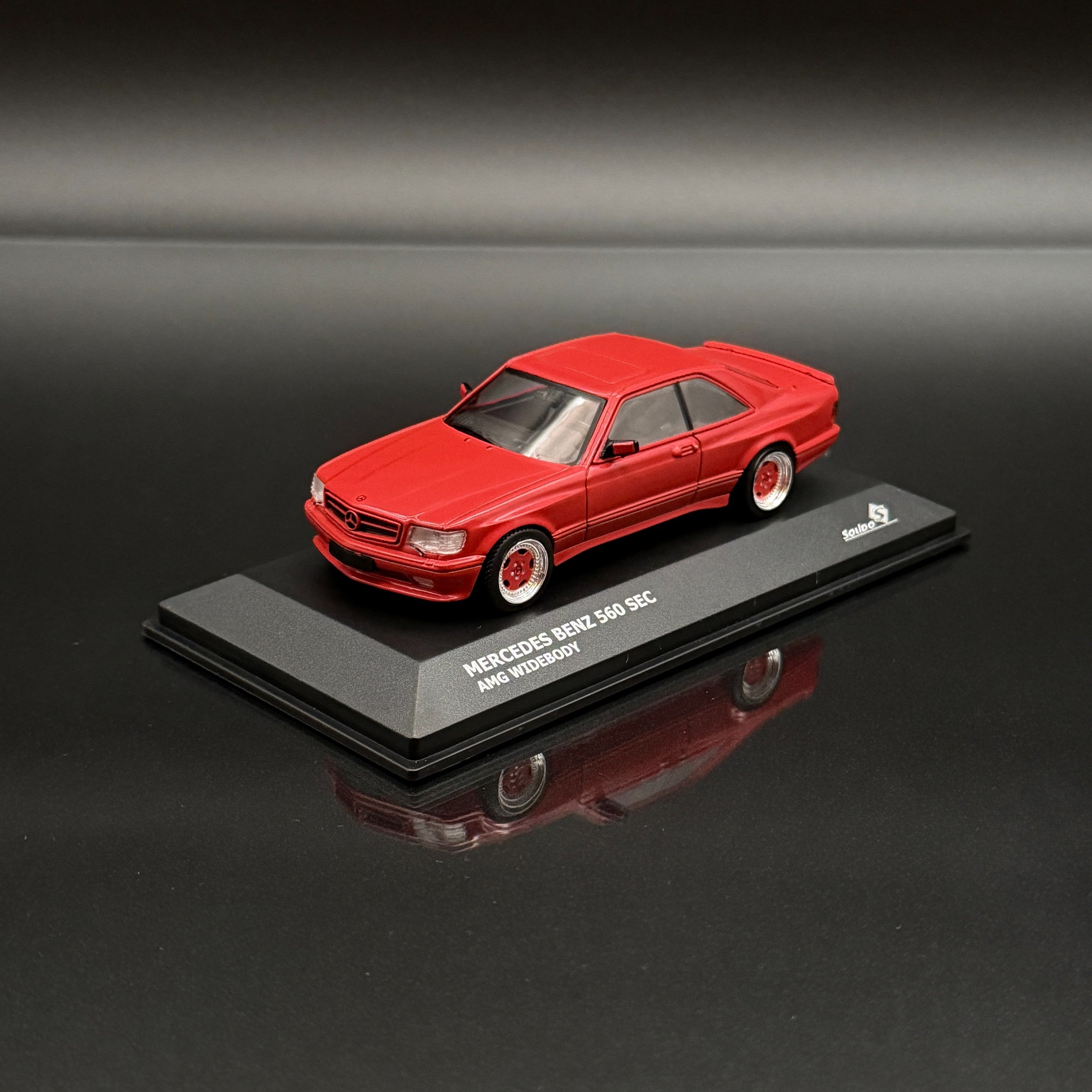 Mercedes-Benz 560 SEC AMG Wide Body 1990 Signal Red 1:43 Classic Coupe Model