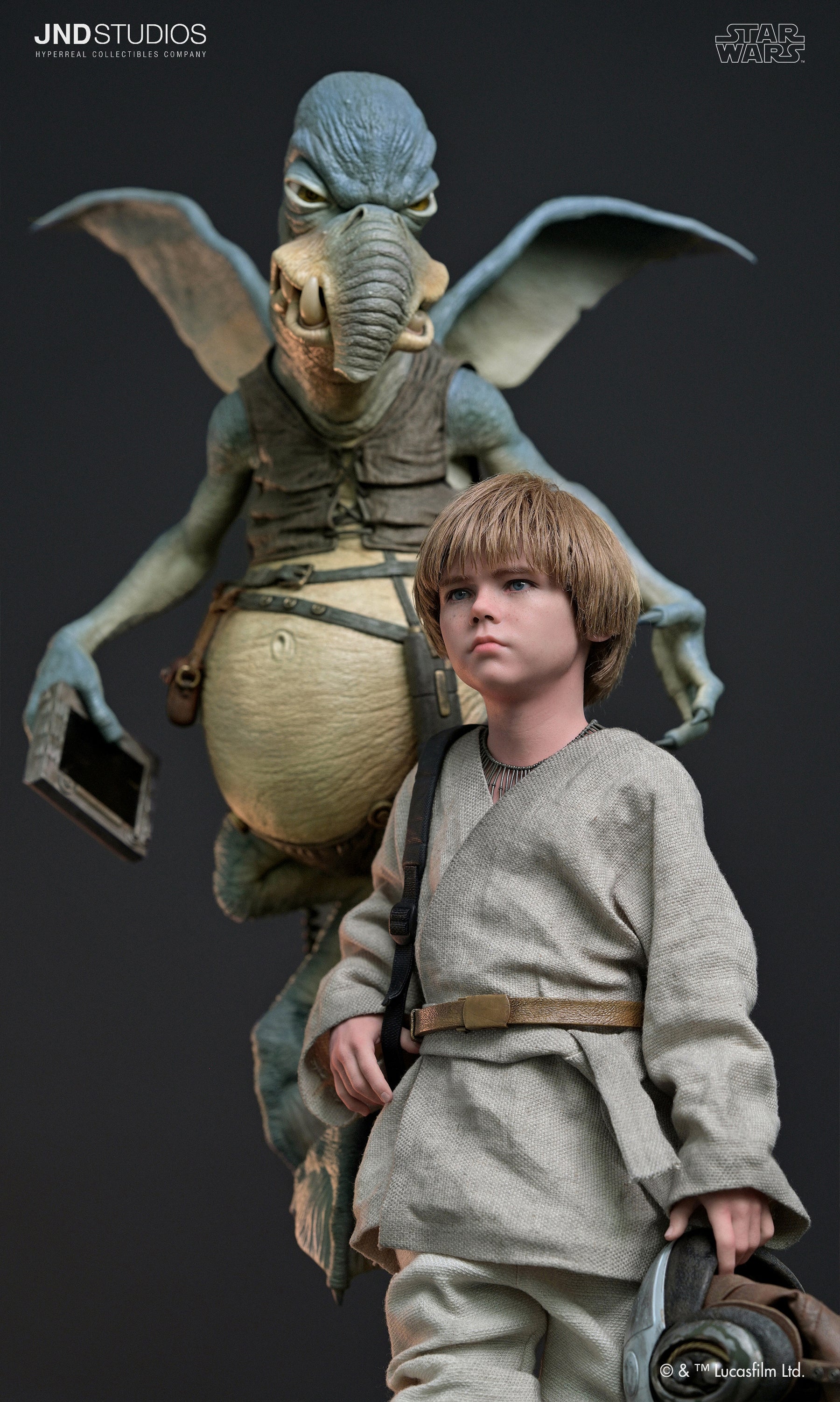 Star Wars: Episodio I – Anakin Skywalker & Watto – Estatua a escala 1:3 (Edición limitada) de JND Studios