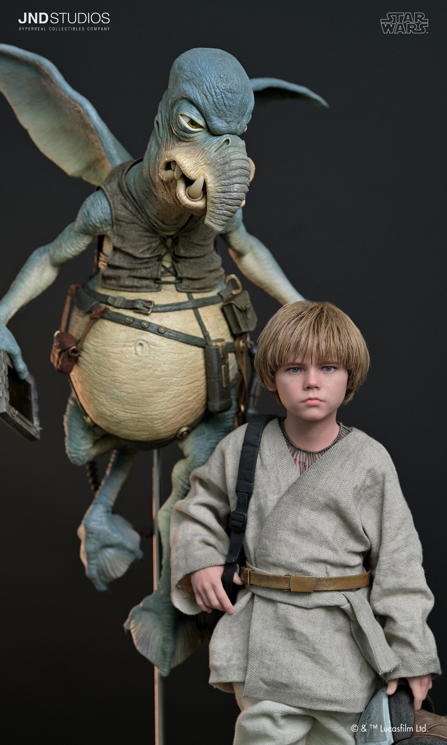 Star Wars: Episodio I – Anakin Skywalker & Watto – Estatua a escala 1:3 (Edición limitada) de JND Studios