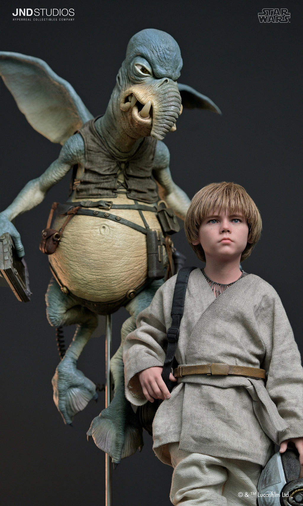Star Wars: Episodio I – Anakin Skywalker & Watto – Estatua a escala 1:3 (Edición limitada) de JND Studios