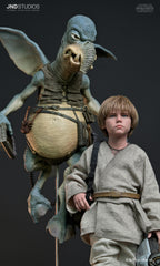 Star Wars: Episodio I – Anakin Skywalker & Watto – Estatua a escala 1:3 (Edición limitada) de JND Studios