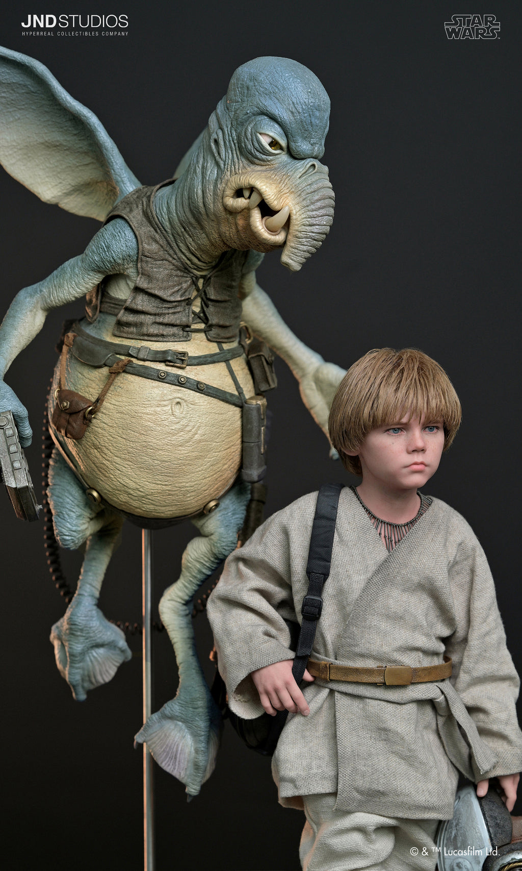 Star Wars: Episodio I – Anakin Skywalker & Watto – Estatua a escala 1:3 (Edición limitada) de JND Studios