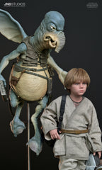 Star Wars: Episodio I – Anakin Skywalker & Watto – Estatua a escala 1:3 (Edición limitada) de JND Studios