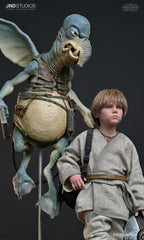 Star Wars: Episodio I – Anakin Skywalker & Watto – Estatua a escala 1:3 (Edición limitada) de JND Studios
