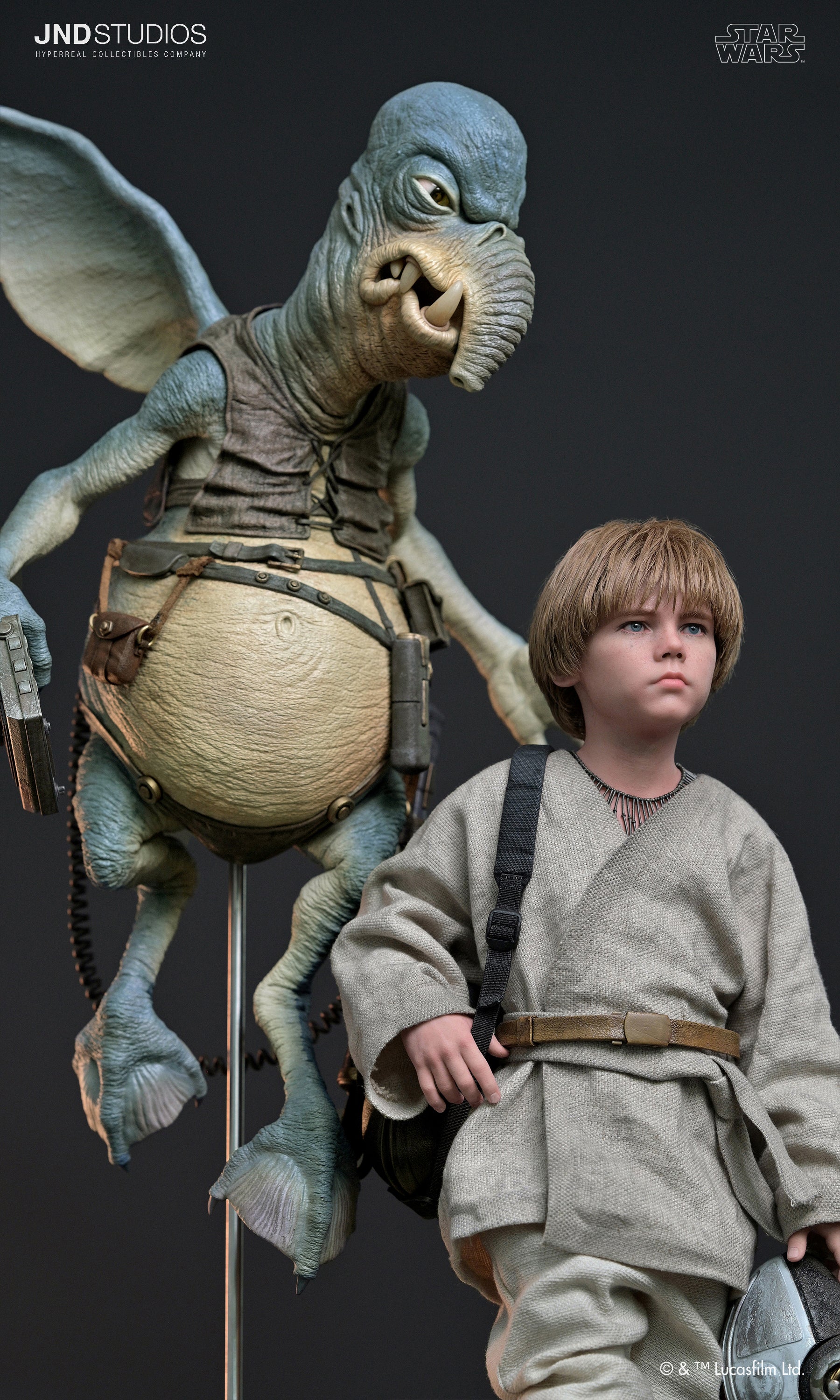 Star Wars: Episodio I – Anakin Skywalker & Watto – Estatua a escala 1:3 (Edición limitada) de JND Studios