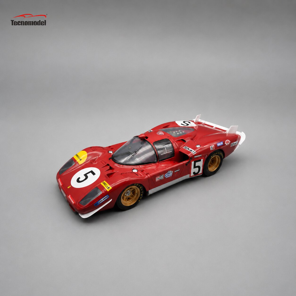 Ferrari 512 S Long Tail SEFAC #5 – 24 Hours of Le Mans 1970 (Merzario / Regazzoni) Limited Edition 1:12 Scale – Tecnomodel