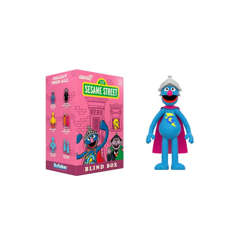 ReAction: Caja Sorpresa de Sesame Street Serie 2 de Super7