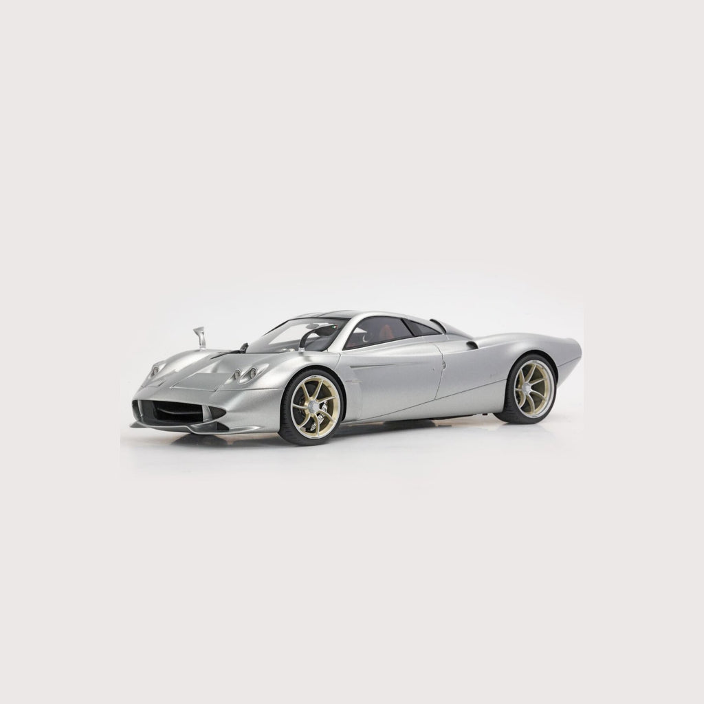 Pagani Huayra Codalunga – Grigio Montecarlo Semi Mate Edición Limitada (100 pzas) con Vitrina Escala 1:18 de BBR Models