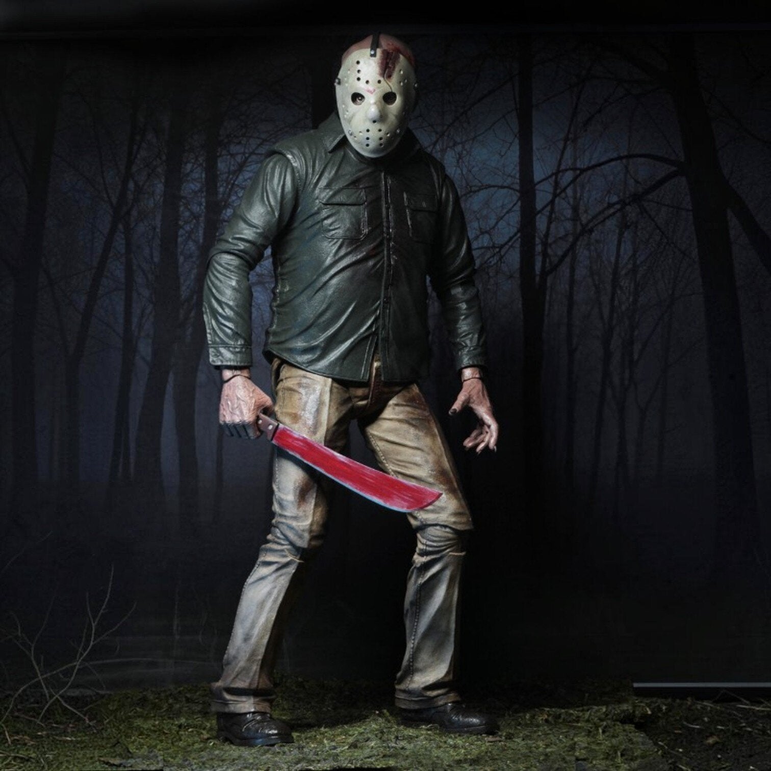 Viernes 13: El capítulo final Figura de acción 1/4 Jason de 46cm de NECA (Muestra de exhibición - Caja abierta)