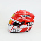 Mini casco de la temporada 2025 de Charles Leclerc #16 de Bell a escala 1:2 de BELL