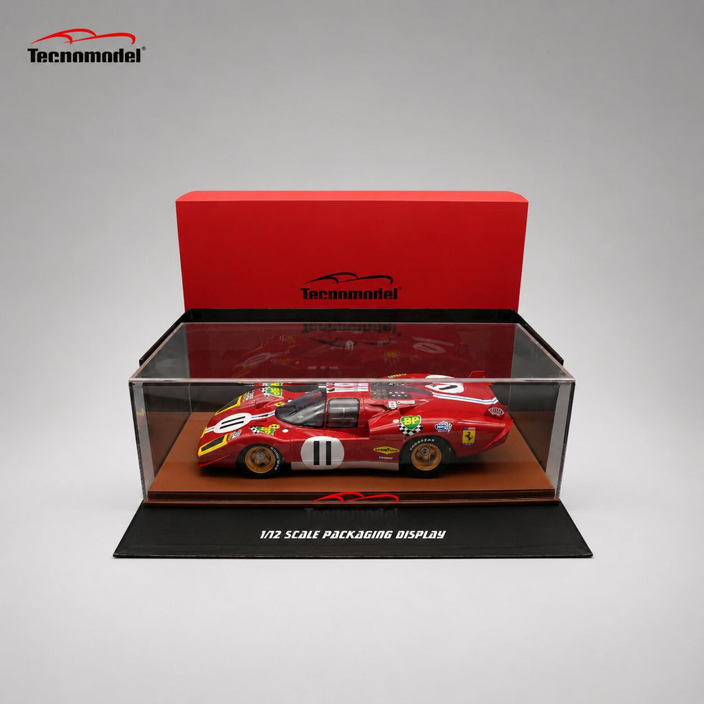 Ferrari 512 S Long Tail SEFAC #6 – 24 Hours of Le Mans 1970 (Vaccarella / Giunti) Limited Edition 1:12 Scale – Tecnomodel – view 3