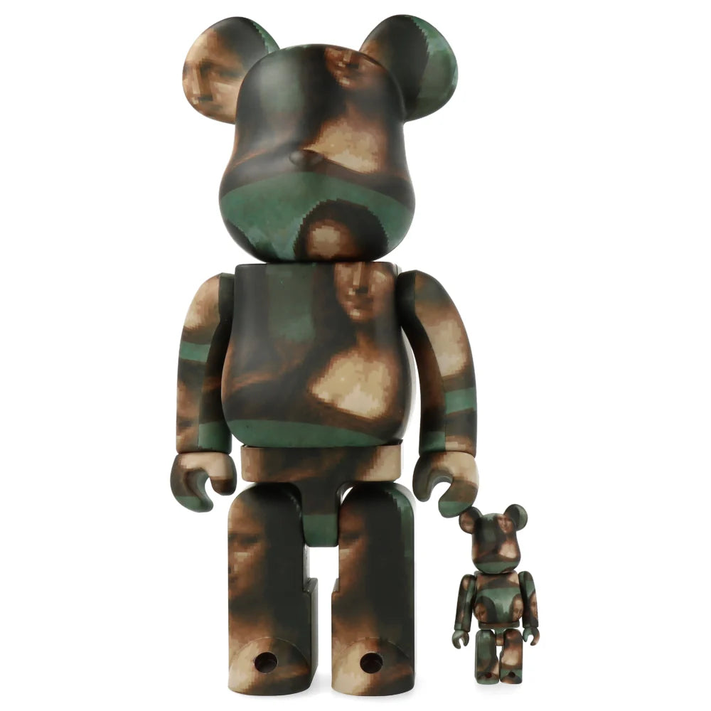 BE@RBRICK Mona Lisa Overdrive-set i storlekarna 100 % och 400 % från Medicom Toy