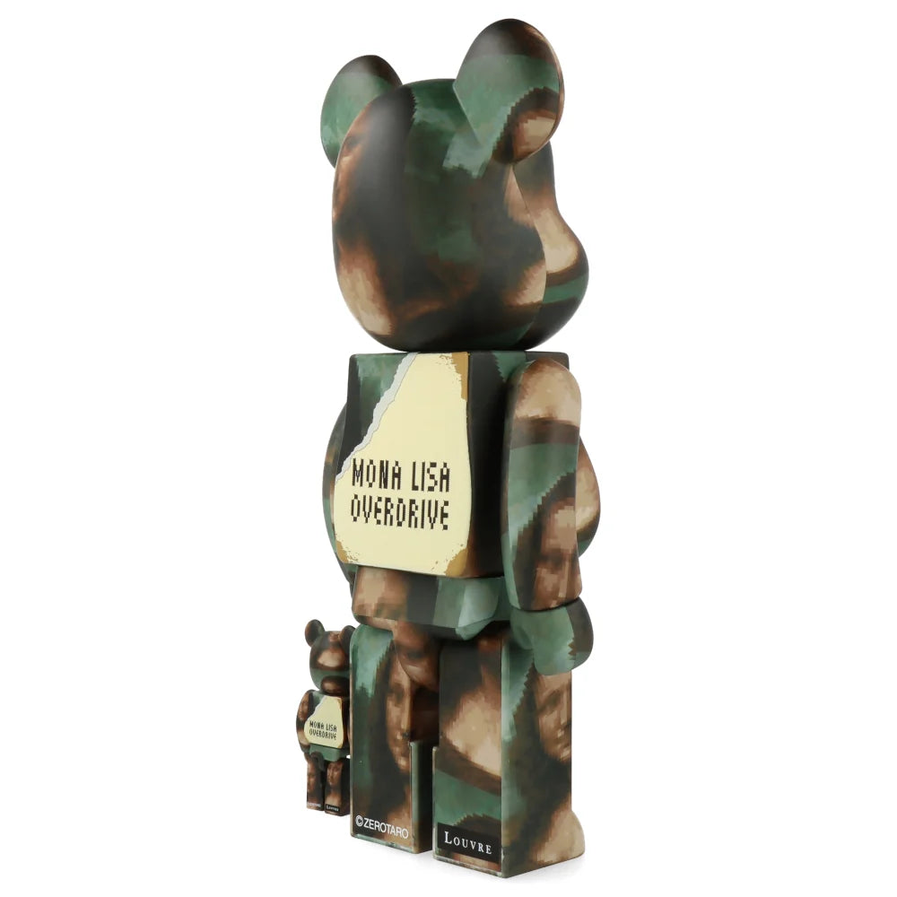 BE@RBRICK Mona Lisa Overdrive-set i storlekarna 100 % och 400 % från Medicom Toy