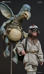 Star Wars: Episodio I – Anakin Skywalker & Watto – Estatua a escala 1:3 (Edición limitada) de JND Studios