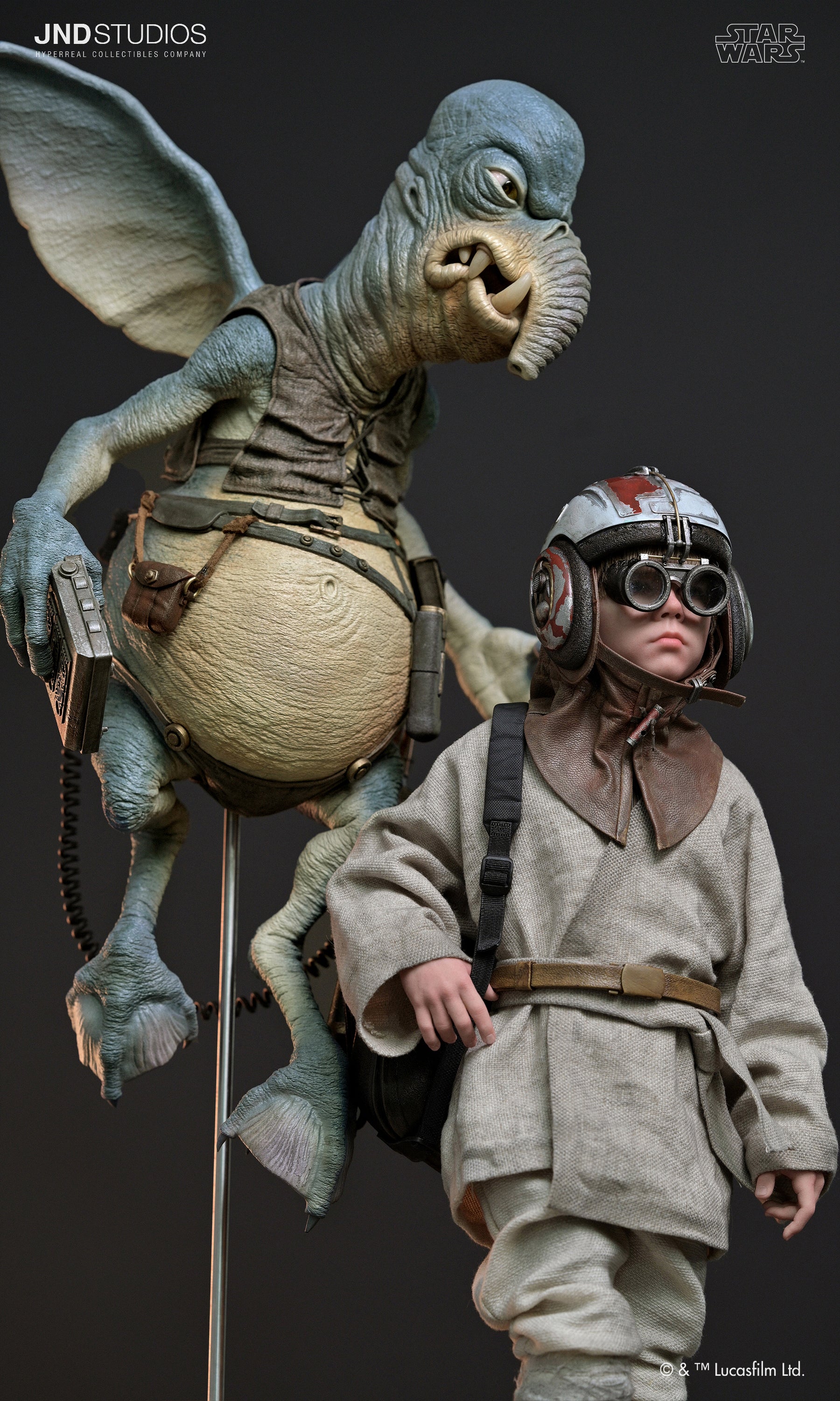 Star Wars: Episodio I – Anakin Skywalker & Watto – Estatua a escala 1:3 (Edición limitada) de JND Studios