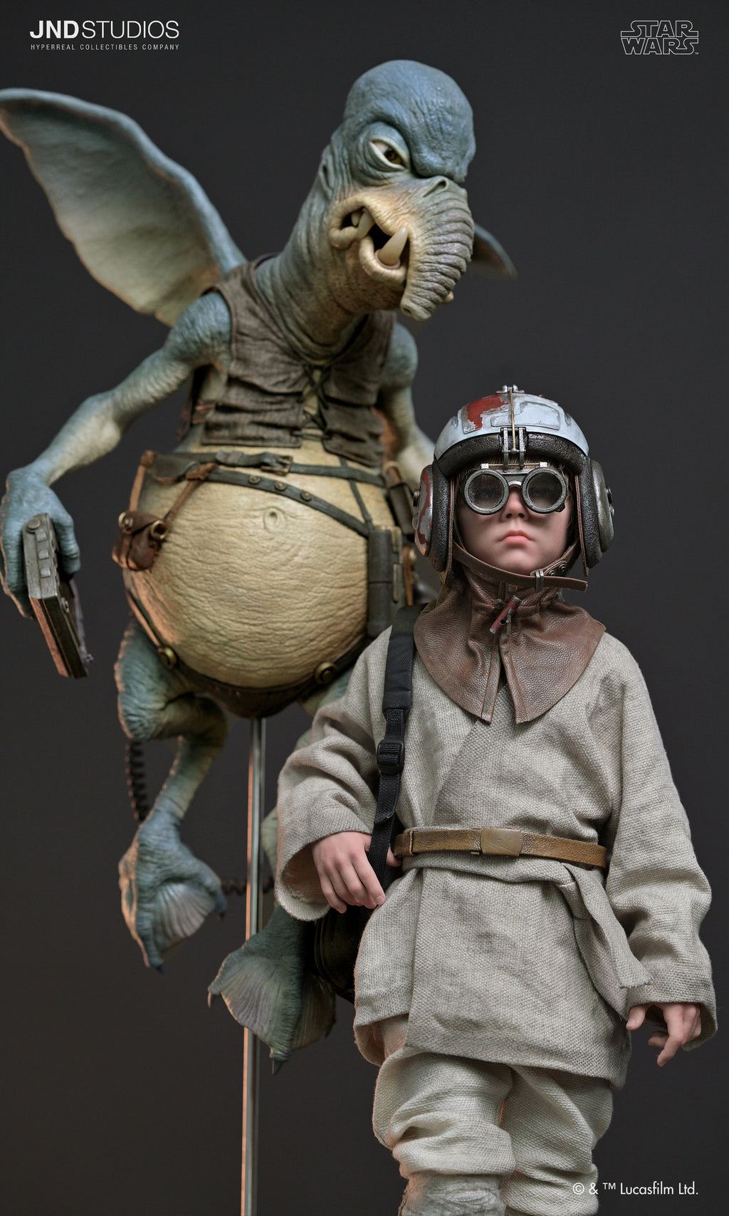 Star Wars: Episodio I – Anakin Skywalker & Watto – Estatua a escala 1:3 (Edición limitada) de JND Studios