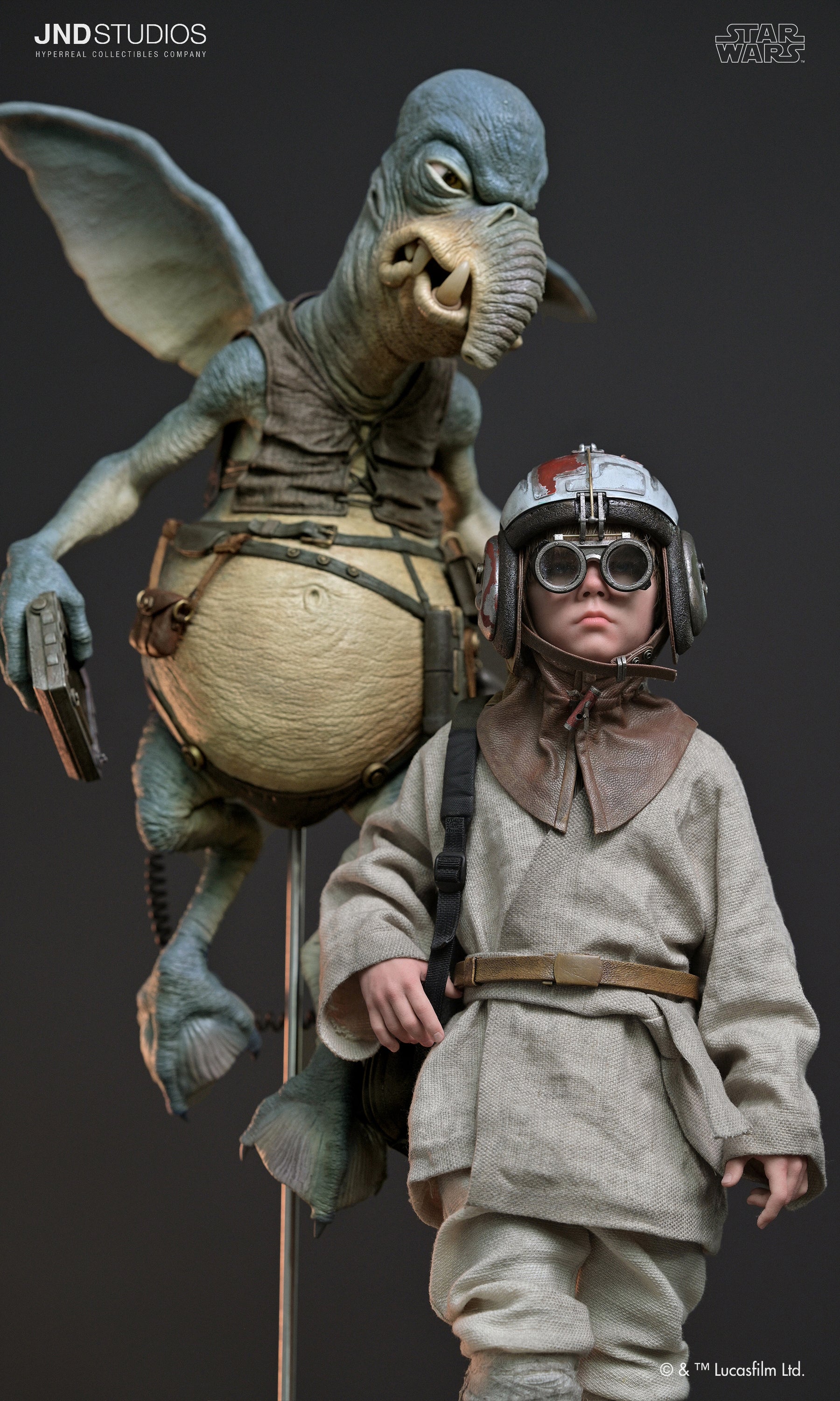 Star Wars: Episodio I – Anakin Skywalker & Watto – Estatua a escala 1:3 (Edición limitada) de JND Studios