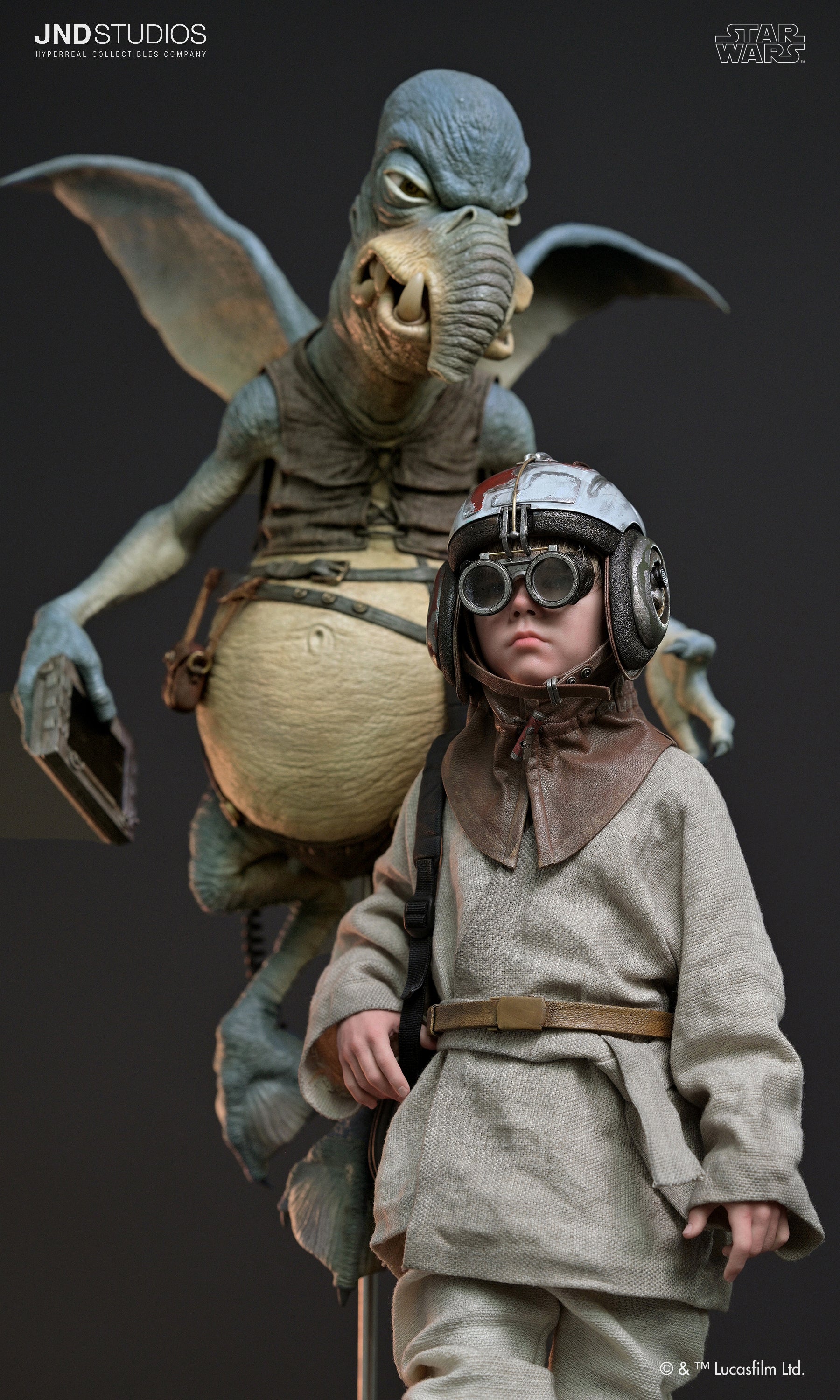 Star Wars: Episodio I – Anakin Skywalker & Watto – Estatua a escala 1:3 (Edición limitada) de JND Studios