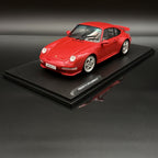 保时捷 911 993 Carrera RS 1997 印度红 1:18 Solido 经典跑车