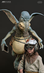 Star Wars: Episodio I – Anakin Skywalker & Watto – Estatua a escala 1:3 (Edición limitada) de JND Studios