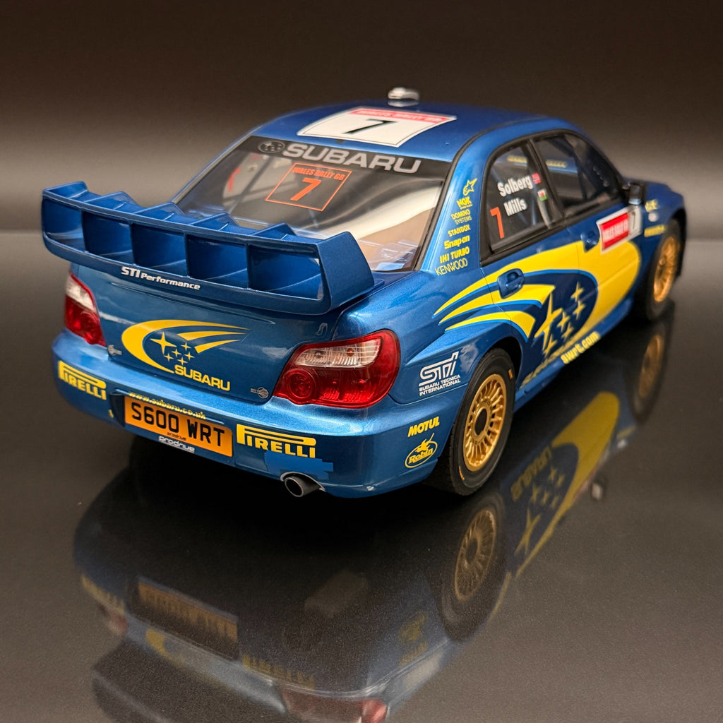 Subaru Impreza S9 WRC 2003 Solberg Wales Rally 1:12 OTTO G092 Blue Model