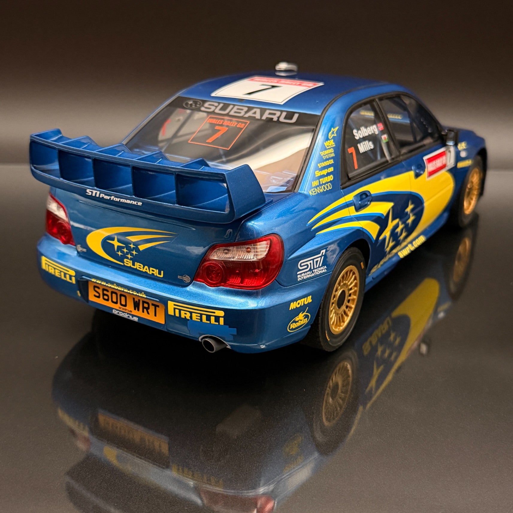 Subaru Impreza S9 WRC 2003 Solberg Wales Rally 1:12 OTTO G092 Blue Model
