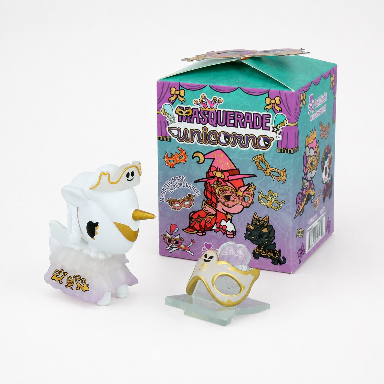 Figuras de caja sorpresa Unicorno Masquerade de TokiDoki