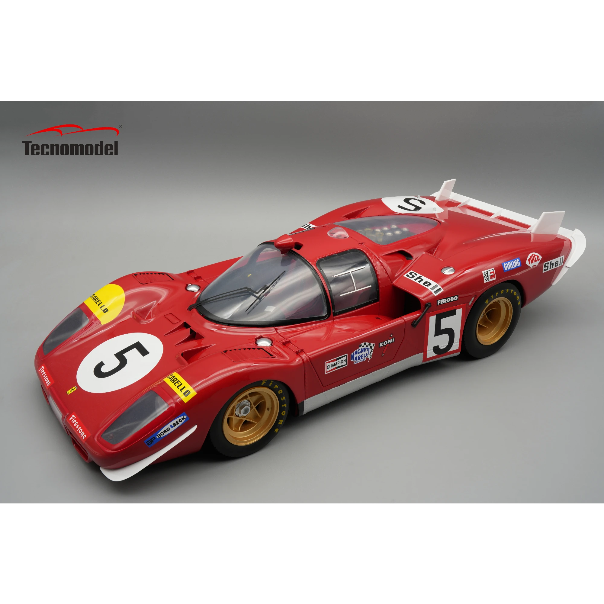 Ferrari 512 S Long Tail SEFAC #5 – 24 Stunden von Le Mans 1970 (Merzario / Regazzoni) Limitierte Auflage Maßstab 1:12