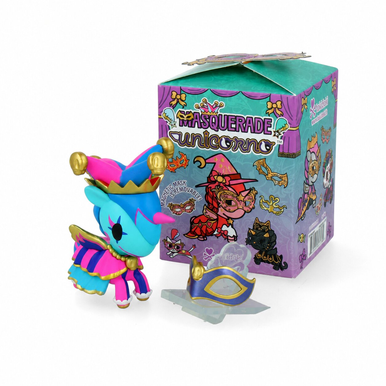 Figuras de caja sorpresa Unicorno Masquerade de TokiDoki