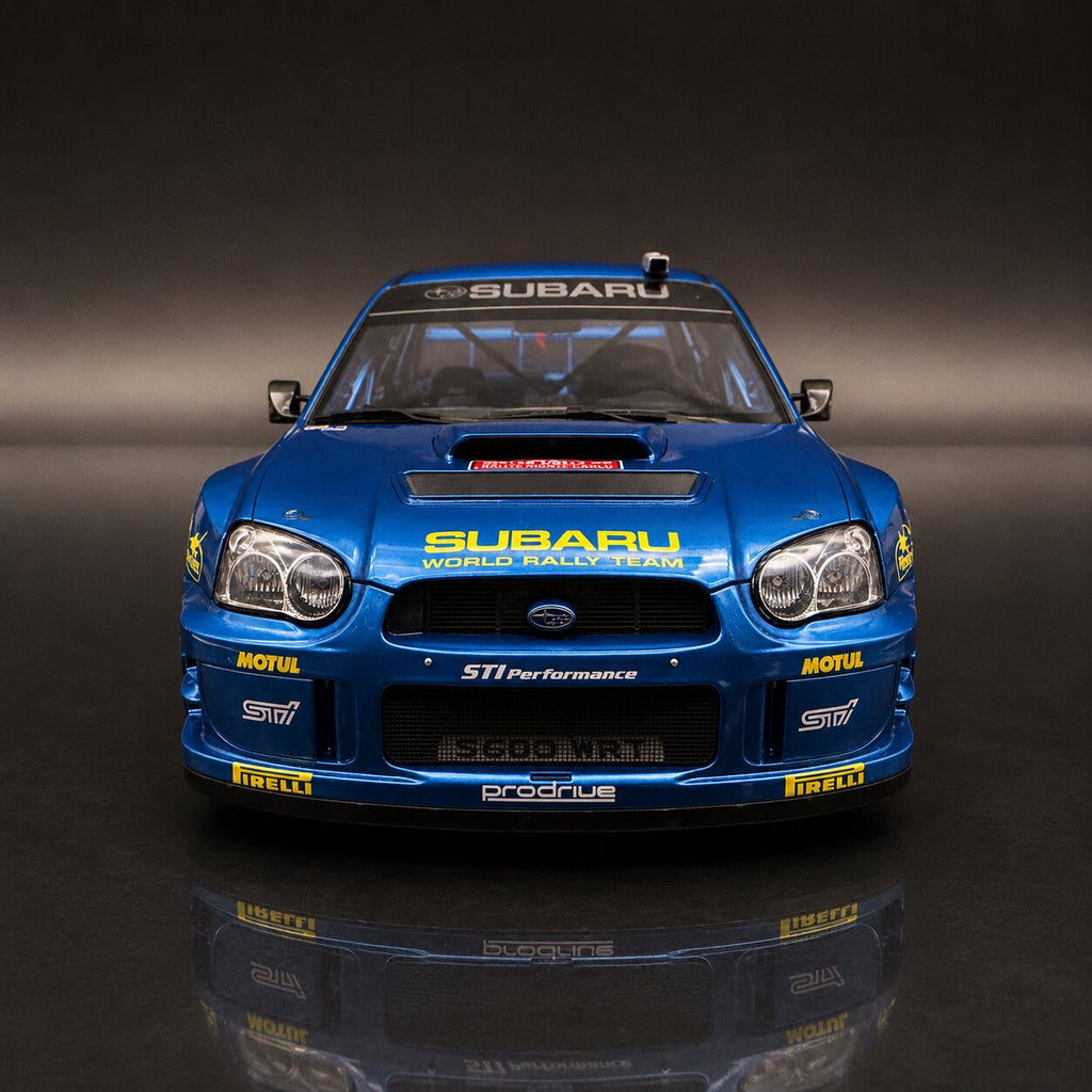 Subaru Impreza WRC S9 – Rally de Gran Bretaña 2003 #7 Petter Solberg Escala 1:12 de OTTOmobile