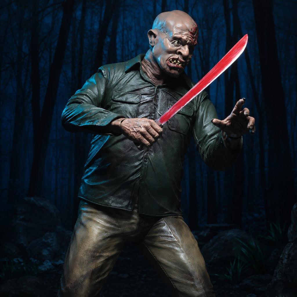 Viernes 13: El capítulo final Figura de acción 1/4 Jason de 46cm de NECA (Muestra de exhibición - Caja abierta)