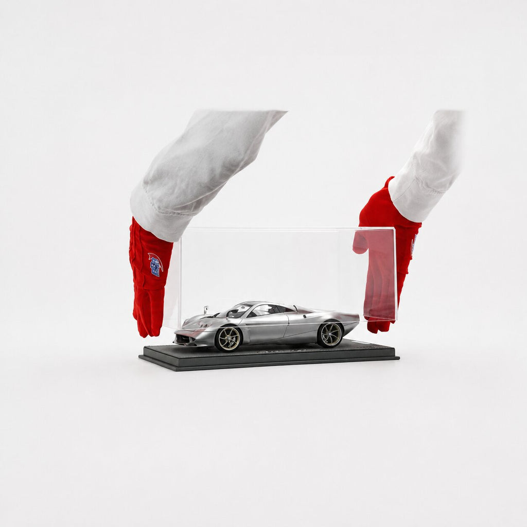 Pagani Huayra Codalunga – Grigio Montecarlo Semi Mate Edición Limitada (100 pzas) con Vitrina Escala 1:18 de BBR Models