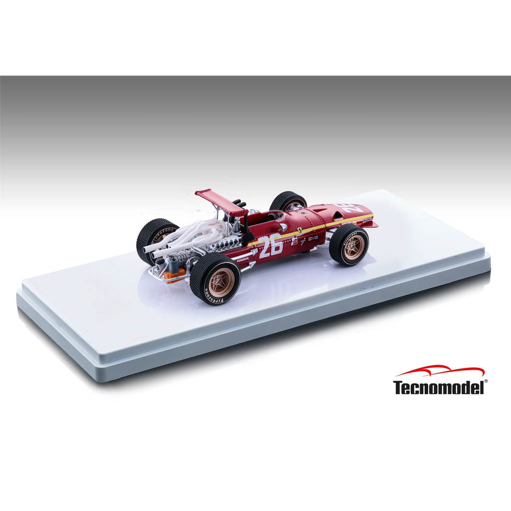 Ferrari 312 F1/68 #26 – Sieger Großer Preis von Frankreich 1968 (Jacky Ickx) Limitierte Auflage Maßstab 1:43
