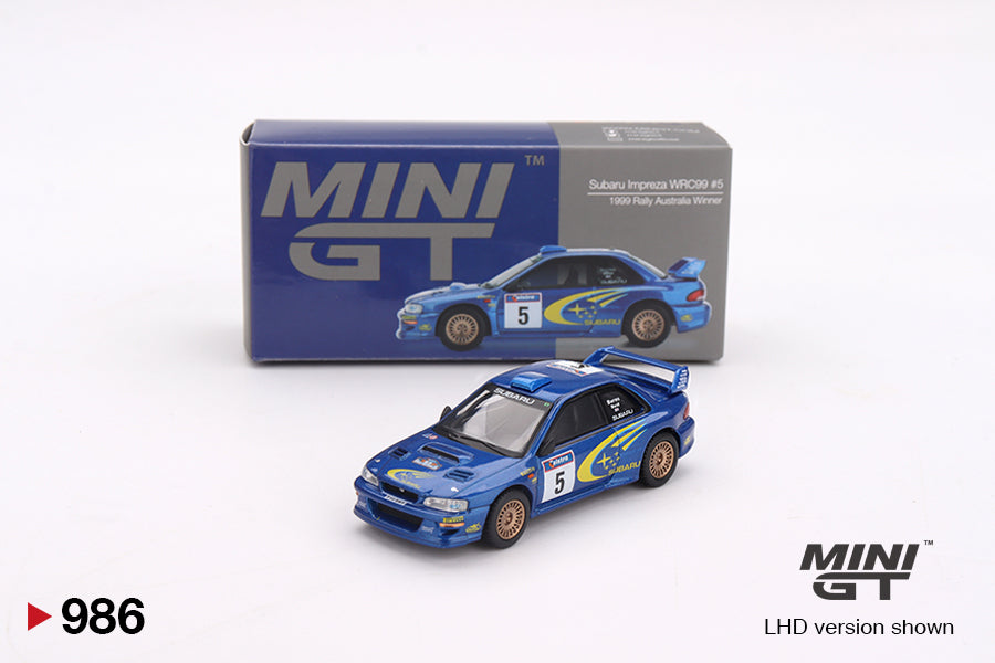 Subaru Impreza WRC99 Nr. 5 – Rallye Australien Sieger 1999 1:64 Diecast Modell