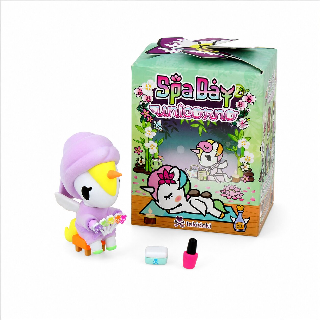 Figuras de caja sorpresa Unicorno Spa Day de TokiDoki