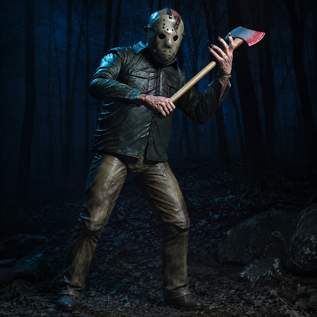 Viernes 13: El capítulo final Figura de acción 1/4 Jason de 46cm de NECA (Muestra de exhibición - Caja abierta)
