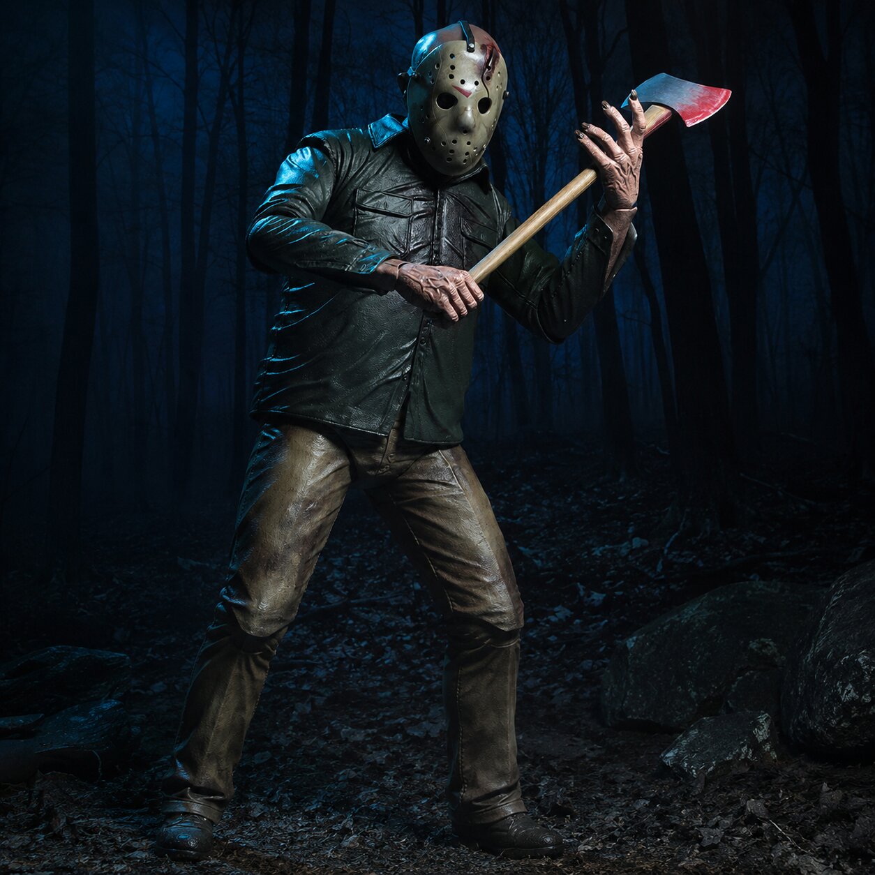 Viernes 13: El capítulo final Figura de acción 1/4 Jason de 46cm de NECA (Muestra de exhibición - Caja abierta)