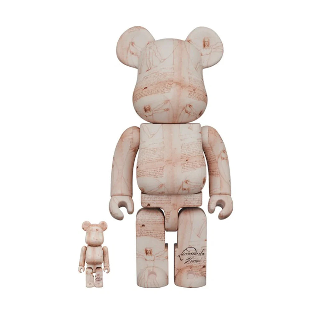 BE@RBRICK Leonardo da Vinci – Vitruviánus ember 100% és 400%-os készlet, Medicom Toy
